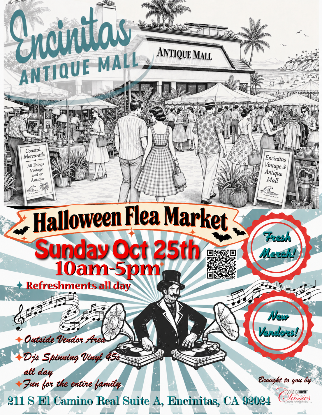 Pop Up Market at Encinitas Antique Mall - Sunday, October 25, 2026