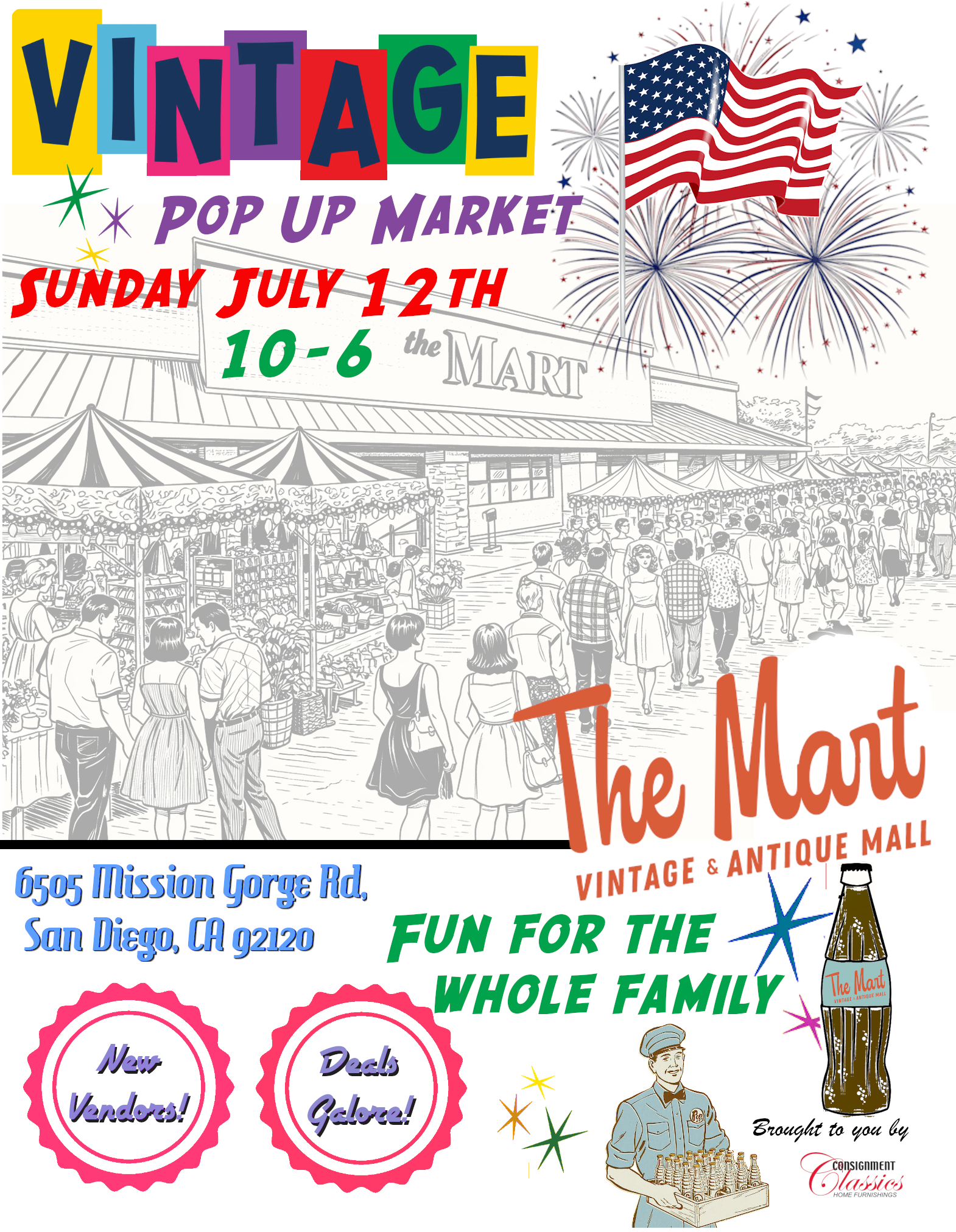 Pop Up Market at The Mart - Sunday, July 12, 2026
